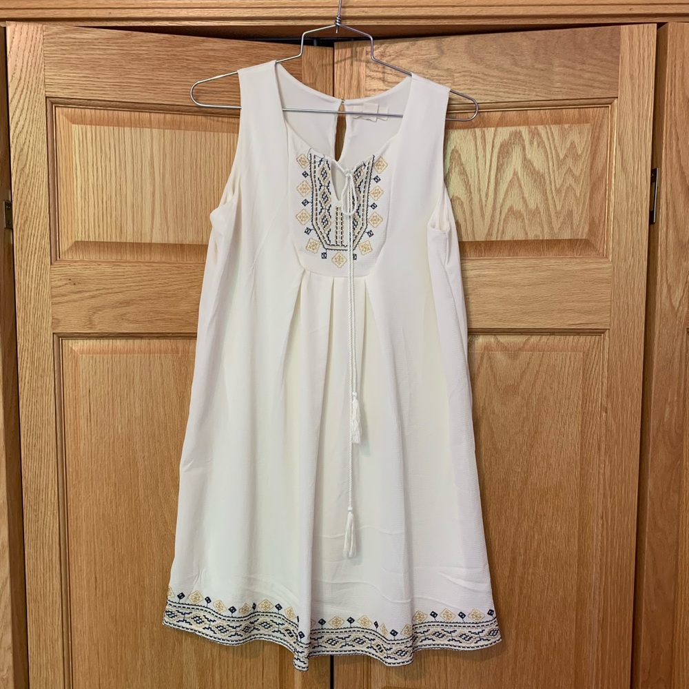 White Embroidered Sundress